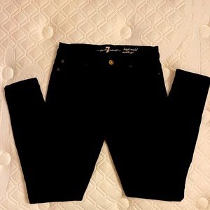 7 For All Mankind, Black Skinny Jeans